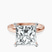 Pre-Designed 14kt Rose Gold Lyla Hidden Accents Solitaire Lab Diamond Ring