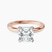 Lyla Hidden Accents Solitaire Lab Diamond Engagement Ring in 14ct Rose Gold
