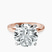 Pre-Designed 14kt Rose Gold Lyla Hidden Accents Solitaire Lab Diamond Ring