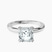 Lyla Hidden Accents Solitaire Lab Diamond Engagement Ring in 9ct White Gold