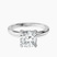 Lyla Hidden Accents Solitaire Lab Diamond Engagement Ring in Platinum