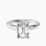 Lyla Hidden Accents Solitaire Lab Diamond Engagement Ring in 10kt White Gold