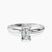 Pre-Designed 10kt White Gold Lyla Hidden Accents Solitaire Lab Diamond Ring