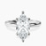 Lyla Hidden Accents Solitaire Lab Diamond Engagement Ring in 9ct White Gold