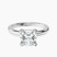 Lyla Hidden Accents Solitaire Lab Diamond Engagement Ring in Platinum