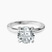 Lyla Hidden Accents Solitaire Lab Diamond Engagement Ring in 14kt White Gold