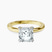 Lyla Hidden Accents Solitaire Lab Diamond Engagement Ring in 18ct Yellow Gold