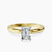 Pre-Designed 14kt Yellow Gold Lyla Hidden Accents Solitaire Lab Diamond Ring
