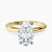 Lyla Hidden Accents Solitaire Lab Diamond Engagement Ring in 10kt Yellow Gold