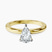Pre-Designed 18kt Yellow Gold Lyla Hidden Accents Solitaire Lab Diamond Ring