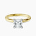 Pre-Designed 18kt Yellow Gold Lyla Hidden Accents Solitaire Lab Diamond Ring