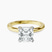 Lyla Hidden Accents Solitaire Lab Diamond Engagement Ring in 9ct Yellow Gold