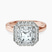 Pre-Designed 14kt Rose Gold Anna Hidden Accents Halo Lab Diamond Ring