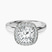 Anna Hidden Accents Halo Lab Diamond Engagement Ring in 10kt White Gold
