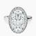 Pre-Designed Platinum Anna Hidden Accents Halo Lab Diamond Ring