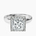 Anna Hidden Accents Halo Lab Diamond Engagement Ring in 9ct White Gold