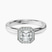 Pre-Designed 10kt White Gold Anna Hidden Accents Halo Lab Diamond Ring
