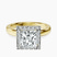 Pre-Designed 14ct Yellow Gold Anna Hidden Accents Halo Lab Diamond Ring