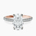 Serena Eternity Lab Diamond Engagement Ring in 18kt Rose Gold
