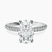 Serena Eternity Lab Diamond Engagement Ring in 10kt White Gold