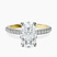Serena Eternity Lab Diamond Engagement Ring in 14kt Yellow Gold