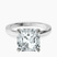 Pre-Designed Platinum Mystic Secret Halo Lab Diamond Ring