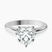 Pre-Designed Platinum Siran Secret Halo Lab Diamond Ring