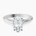 Pre-Designed 14kt White Gold Siran Secret Halo Lab Diamond Ring