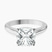 Pre-Designed Platinum Siran Secret Halo Lab Diamond Ring