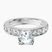 Adele Side Stone Lab Diamond Engagement Ring in 14kt White Gold