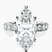 Pre-Designed 10kt White Gold Adele Side Stone Lab Diamond Ring