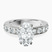 Adele Side Stone Lab Diamond Engagement Ring in 14kt White Gold