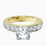 Adele Side Stone Lab Diamond Engagement Ring in 10kt Yellow Gold