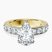 Adele Side Stone Lab Diamond Engagement Ring in 10kt Yellow Gold