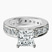 Madeline Full Eternity Lab Diamond Engagement Ring in 10kt White Gold