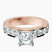 Pre-Designed 10kt Rose Gold Alfreda Half Eternity Lab Diamond Ring