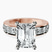 Pre-Designed 18kt Rose Gold Alfreda Half Eternity Lab Diamond Ring