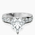 Pre-Designed Platinum Alfreda Half Eternity Lab Diamond Ring