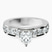Pre-Designed Platinum Alfreda Half Eternity Lab Diamond Ring