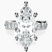 Pre-Designed Platinum Alfreda Half Eternity Lab Diamond Ring