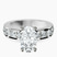 Alfreda Half Eternity Lab Diamond Engagement Ring in Platinum