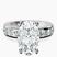 Pre-Designed Platinum Alfreda Half Eternity Lab Diamond Ring