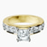 Pre-Designed 18kt Yellow Gold Alfreda Half Eternity Lab Diamond Ring
