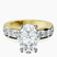 Pre-Designed 14kt Yellow Gold Alfreda Half Eternity Lab Diamond Ring