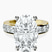 Pre-Designed 10kt Yellow Gold Alfreda Half Eternity Lab Diamond Ring