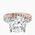 Pre-Designed 18kt Rose Gold Celeste Side Oval Lab Diamond Eternity Ring