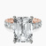Pre-Designed 14kt Rose Gold Celeste Side Oval Lab Diamond Eternity Ring