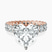 Pre-Designed 14kt Rose Gold Celeste Side Oval Lab Diamond Eternity Ring