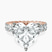 Pre-Designed 18kt Rose Gold Celeste Side Oval Lab Diamond Eternity Ring