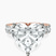 Pre-Designed 18kt Rose Gold Celeste Side Oval Lab Diamond Eternity Ring